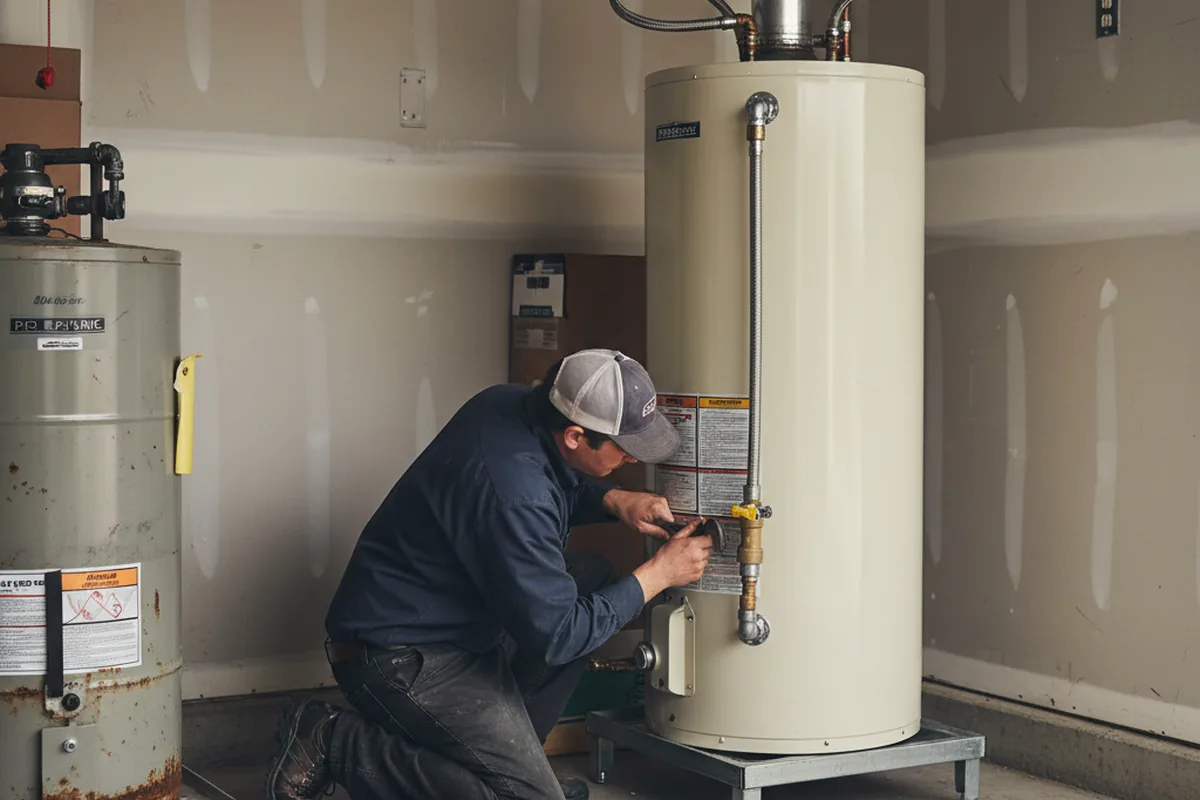 Water heater and shutoff valve replacement in Mount Morris